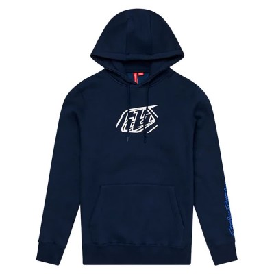суичър,детски,блузи,troy,lee,designs,badge,hoodie,blue,(blue,navy)