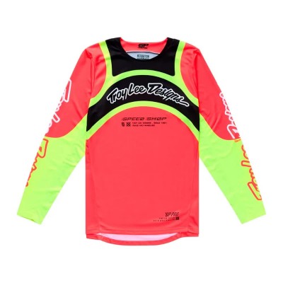 блуза,с,дълъг,ръкав,мъжки,тениски,дамски,тениски,troy,lee,designs,gp,pro,swerve,long,sleeve,jersey,red,(red,red,yellow)