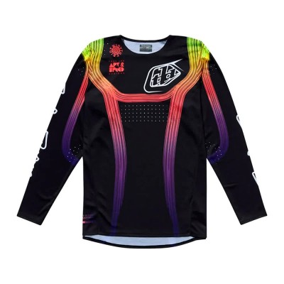 блуза,с,дълъг,ръкав,мъжки,тениски,дамски,тениски,troy,lee,designs,se,pro,stripes,long,sleeve,jersey,black,(black,black,multi)