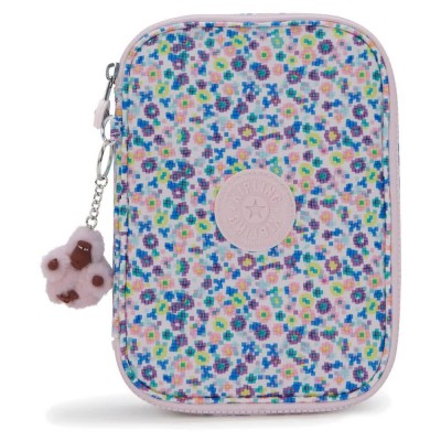 канцеларски,принадлежности,kipling,100,pens,pencil,case,multicolor,(bts,prt,ac,digi,flower,print)