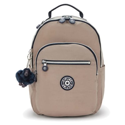 раница,раници,kipling,seoul,s,14l,backpack,beige,(soft,taupe,combo)
