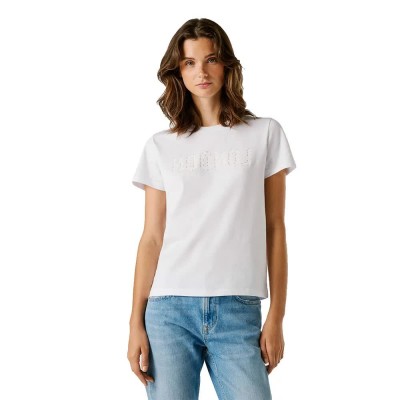 тениска,мъжки,тениски,дамски,тениски,pepe,jeans,benina,short,sleeve,t,shirt,white,(white)