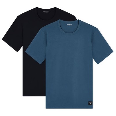 мъжко,бельо,emporio,armani,em000391,af20673,short,sleeve,base,layer,2,units,blue,black,(ar.blue,orion)