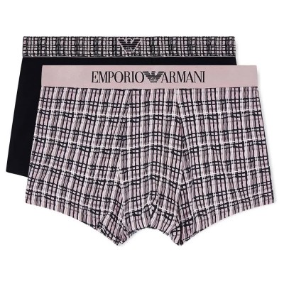боксерки,мъжко,бельо,emporio,armani,em001014,af18885,trunk,boxers,2,units,multicolor,(iron,check,black)