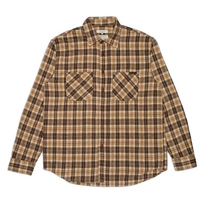 риза,с,дълъг,ръкав,мъжки,ризи,nudie,jeans,julian,worker,long,sleeve,shirt,brown,(brown)