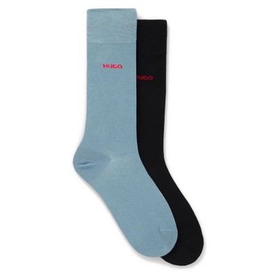 чорапи,мъжки,чорапи,дамски,чорапи,hugo,50468099,socks,2,pairs,blue,black,(light,pastel,blue)