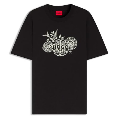 тениска,мъжки,тениски,дамски,тениски,hugo,dangen,t,shirt,black,(black)