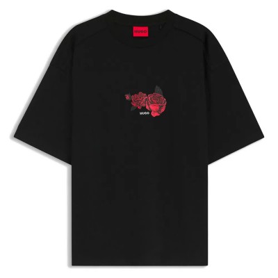 тениска,мъжки,тениски,дамски,тениски,hugo,domans,t,shirt,black,(black)