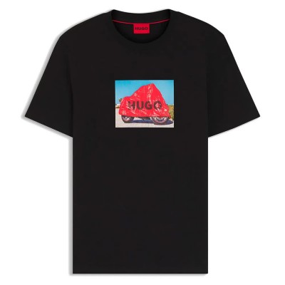 тениска,мъжки,тениски,дамски,тениски,hugo,dostino,t,shirt,black,(black)