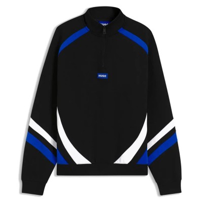 блуза,мъжки,пуловери,hugo,naloneck,blue,sweatshirt,black,(black)