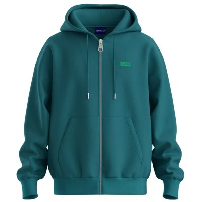 блуза,мъжки,пуловери,hugo,nardimez,10257685,blue,full,zip,sweatshirt,green,blue,(turquoise,aqua)