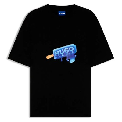 тениска,мъжки,тениски,дамски,тениски,hugo,noglasy,blue,t,shirt,black,(black)
