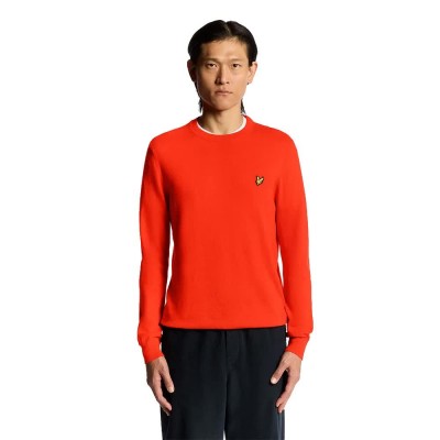 блуза,мъжки,пуловери,lyle,&,scott,kn2110vc,sweater,red,orange,(ketchup)
