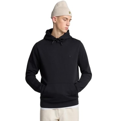 суичър,мъжки,пуловери,lyle,&,scott,ml2256ton,superfine,hoodie,black,(jet,black)