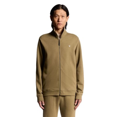 блуза,мъжки,пуловери,lyle,&,scott,ml2355v,diagonal,weave,full,zip,sweatshirt,green,brown,(dusky,green)