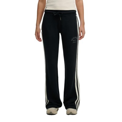 анцуг,дамски,панталони,superdry,athletic,essential,stripe,flare,joggers,black,(eclipse,navy)