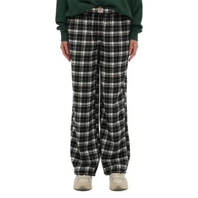 панталони,дамски,панталони,superdry,check,elastic,dress,pants,black,(black,ecru,check)