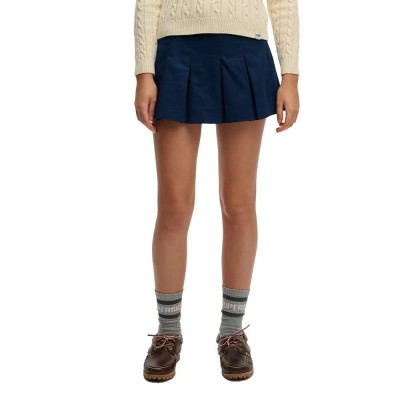 спортна,пола,дамски,поли,и,рокли,superdry,mini,pleated,skort,blue,(richest,navy)