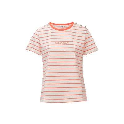 тениска,мъжки,тениски,дамски,тениски,salsa,jeans,21011062,t,shirt,white,(light,orange)