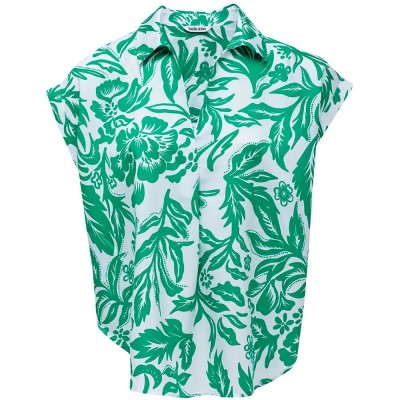 дамски,блузи,salsa,jeans,21011121,long,sleeve,blouse,green,white,(white)