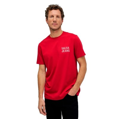 тениска,мъжки,тениски,дамски,тениски,salsa,jeans,21011127,short,sleeve,t,shirt,red,(dark,red)