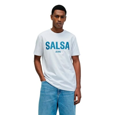 тениска,мъжки,тениски,дамски,тениски,salsa,jeans,21011131,short,sleeve,t,shirt,white,(white)
