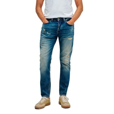 дънки,мъжки,панталони,дамски,панталони,salsa,jeans,21011260,slim,fit,jeans,blue,(greencast)