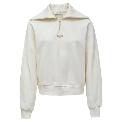 блуза,дамски,блузи,salsa,jeans,branding,full,zip,sweatshirt,beige,(light,beige)
