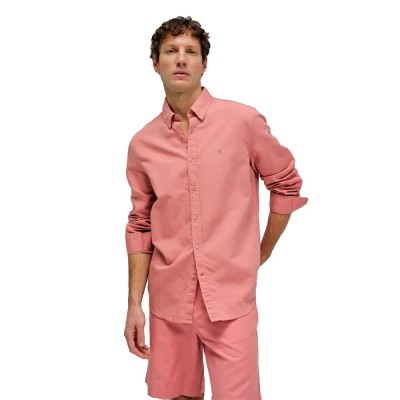 риза,с,дълъг,ръкав,дамски,ризи,мъжки,ризи,salsa,jeans,cotton,linnen,regular,fit,long,sleeve,shirt,pink,(dark,pink)