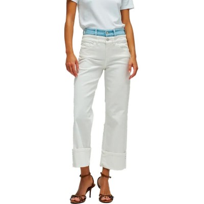 дънки,мъжки,панталони,дамски,панталони,salsa,jeans,faith,double,belt,straight,fit,jeans,white,(light,beige)