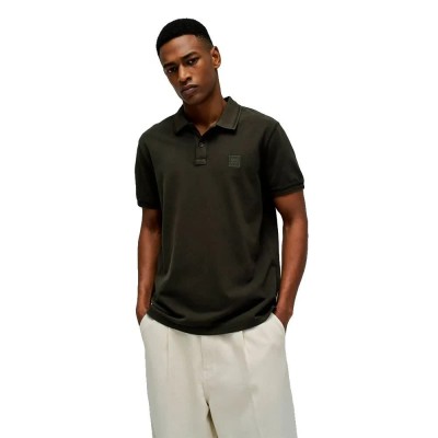 дънки,дамски,блузи,с,яка,мъжки,блузи,с,яка,salsa,jeans,washed,regular,fit,short,sleeve,polo,green,(dark,green)