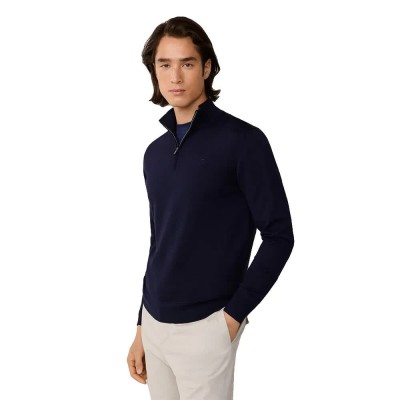 блуза,мъжки,пуловери,дамски,пуловери,hackett,hm7000137,half,zip,sweater,blue,(old,navy)