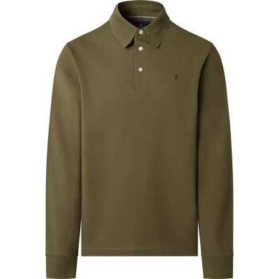мъжки,блузи,с,яка,hackett,fashioned,collar,long,sleeve,polo,green,(moss,green)