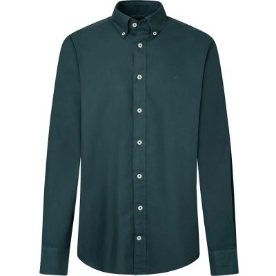 риза,с,дълъг,ръкав,дамски,ризи,мъжки,ризи,hackett,garment,dyed,oxford,long,sleeve,shirt,green,(pine,green)