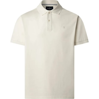 мъжки,блузи,с,яка,hackett,jacquard,collar,short,sleeve,polo,beige,white,(candle,white)