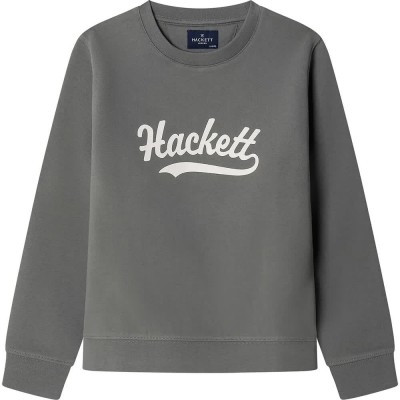 блуза,детски,блузи,hackett,logo,crew,sweatshirt,grey,(stone,green)