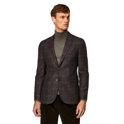 яке,мъжки,якета,дамски,якета,и,палта,hackett,soft,blu,brown,chk,jacket,brown,(dk,blu,brown)