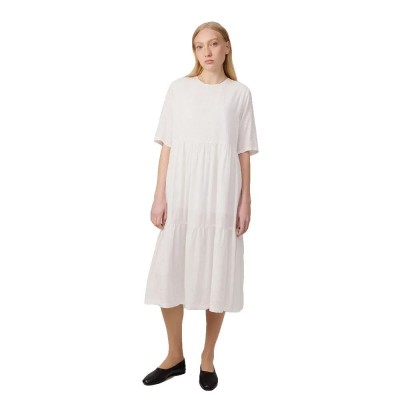 рокля,дамски,поли,и,рокли,makia,asteri,short,sleeve,midi,dress,white,(white)