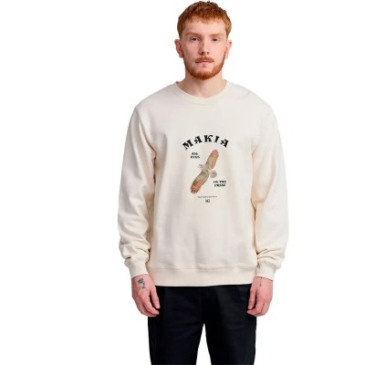 блуза,мъжки,пуловери,makia,bubi,sweatshirt,beige,(natural,white)