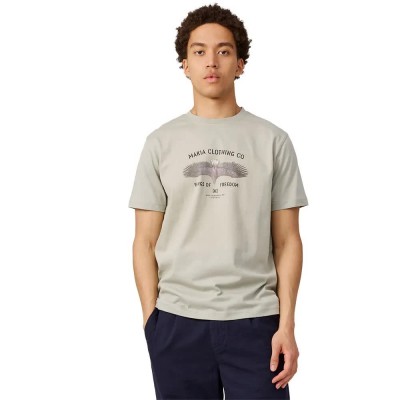 тениска,мъжки,тениски,дамски,тениски,makia,eagle,short,sleeve,t,shirt,beige,(seagrass)