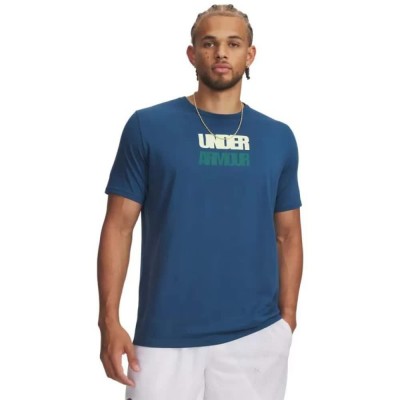 тениска,мъжки,тениски,дамски,тениски,under,armour,block,logo,short,sleeve,t,shirt,blue,(blue)