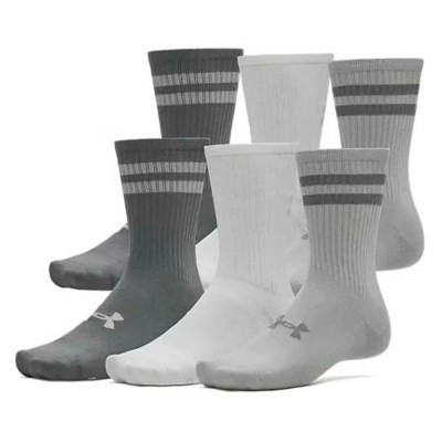чорапи,мъжки,чорапи,дамски,чорапи,under,armour,essential,crew,socks,6,units,grey,(gray)
