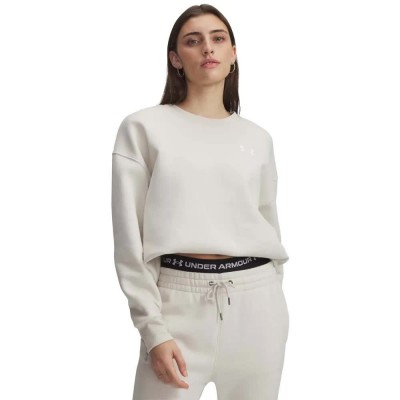 поларена,блуза,дамски,блузи,under,armour,icon,fleece,oversized,crew,sweatshirt,white,(white)