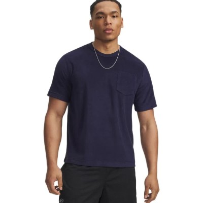 тениска,мъжки,тениски,дамски,тениски,under,armour,icon,terry,short,sleeve,t,shirt,blue,(blue)