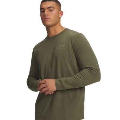 тениска,мъжки,тениски,дамски,тениски,under,armour,sportstyle,left,chest,long,sleeve,t,shirt,green,(green)