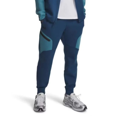 поларена,блуза,мъжки,панталони,дамски,панталони,under,armour,unstoppable,fleece,joggers,blue,(blue)