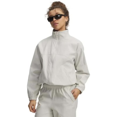 блуза,дамски,блузи,under,armour,unstoppable,woven,full,zip,sweatshirt,white,(white)