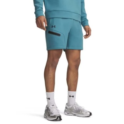 поларена,блуза,мъжки,панталони,дамски,панталони,under,armour,unstoppable,fleece,shorts,blue,(blue)