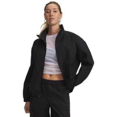 блуза,дамски,блузи,under,armour,unstoppable,woven,full,zip,sweatshirt,black,(black)