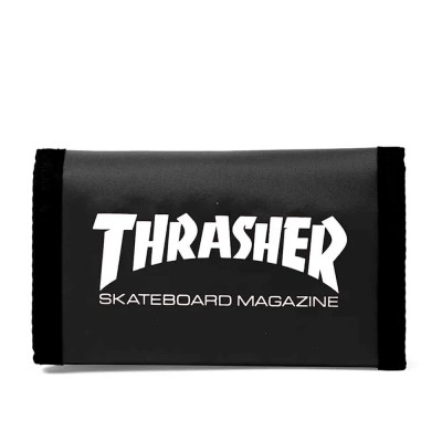 портфейли,и,портмонета,thrasher,skate,mag,velcro,coin,purse,black,(black)